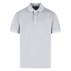 Erl Grey Cotton Polo Shirt Men